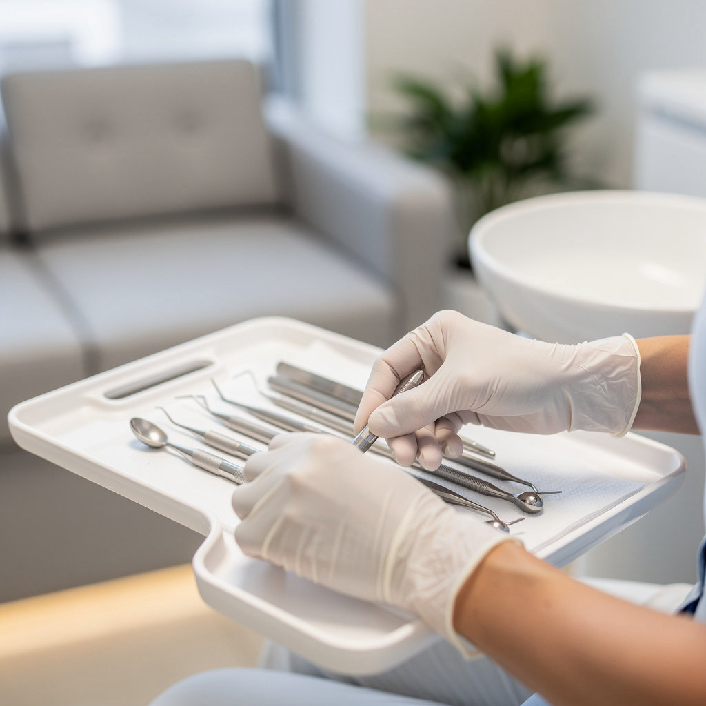 Fiori Dental bright, clean reception area and modern treatment rooms in San Mateo